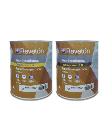 Imprimación Epoxi Soportes No Porosos 2 Comp.  3 Lt +3 Lt Reveton