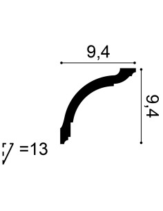Orac Decor Cornisa 200X9,4X9,4 Cm Cx129