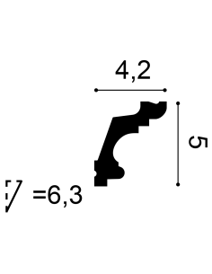 Orac Decor Cornisa 200X5X4,2 Cm C322