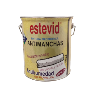 Pintura al pliolite Antimanchas Antihumedad Blanco Estevid 4 LT