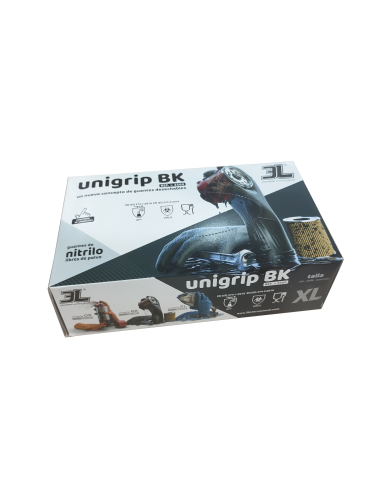 Guantes De Nitrilo Texturizado Unigrip Bk 50 Uds.