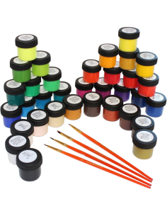 Set Pintura Acrílica Clear Box 34X18 Ml