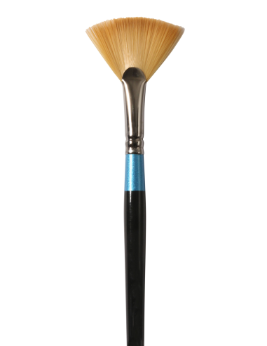 Pincel Sintético Abanico Acuarela Mango Corto S.48