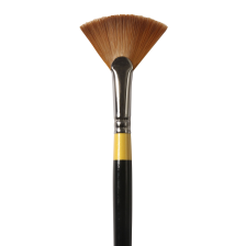 Pincel Sintético Rígido Abanico Acrílico Mango Largo S.46
