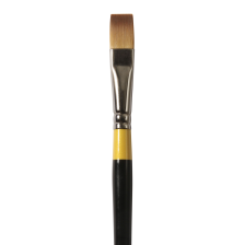 Pincel Sintético Plano Corto Acrílico Mango Corto  S.55