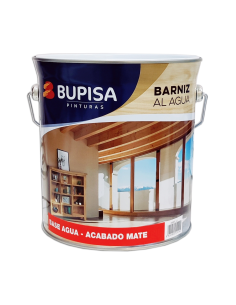 Barniz Al Agua Mate Incoloro Bupisa 4 Lt