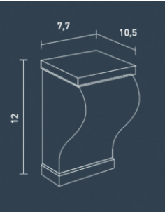 Orac Decor Moldura Diente 7,7X10,5X12 Cm Tf02 Xterio