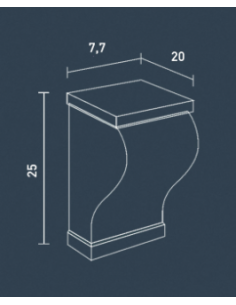 Orac Decor Moldura Diente 7,7X20X25 Cm Tf04 Xterio