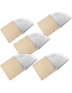 5 X Filtro De Cartón Plegado Cara Blanca 1X10 Mts