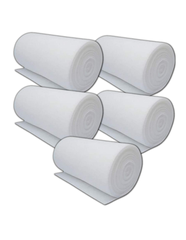 5 X Rollo Prefiltro Fibra Poliéster G3 150 Gr 1X20 Mts
