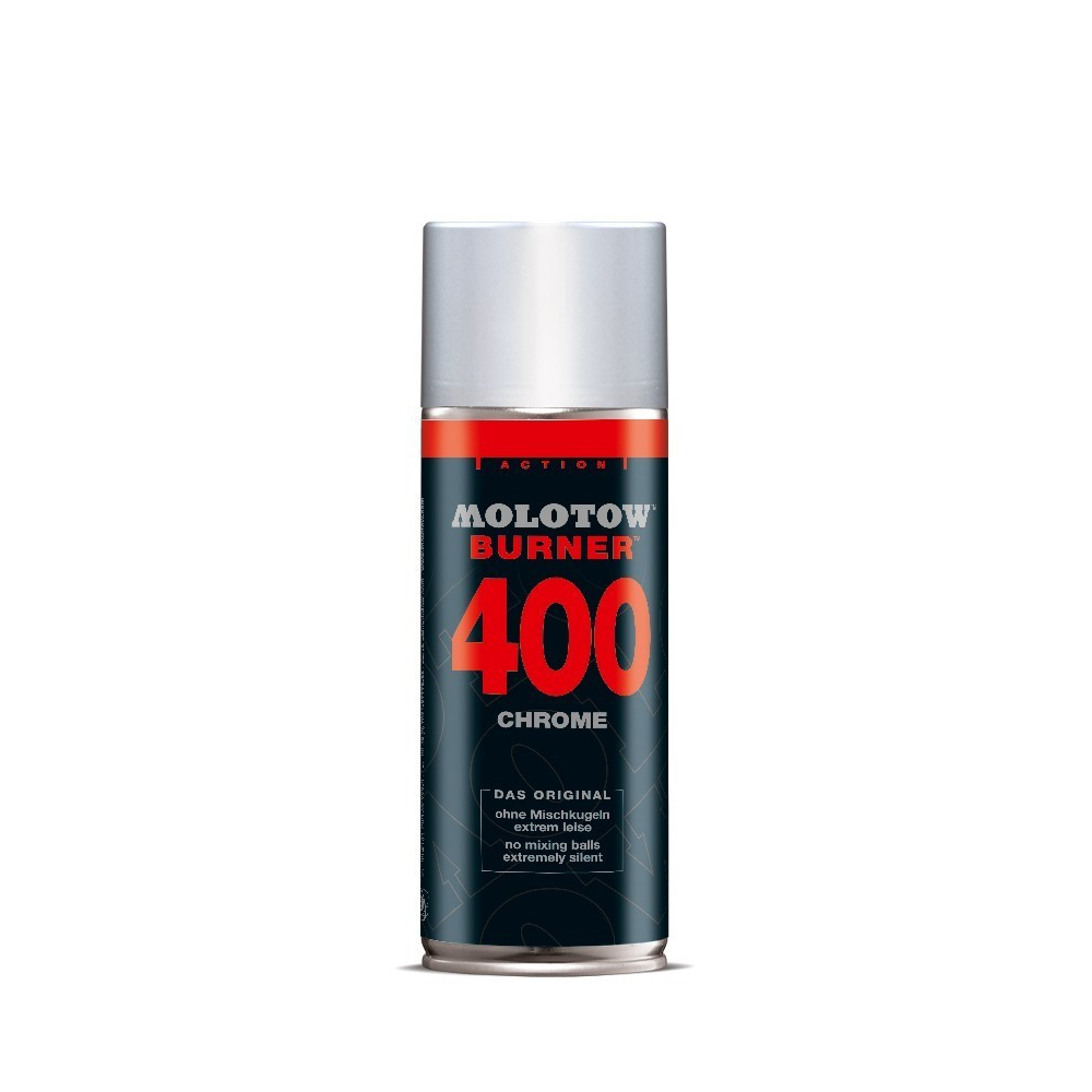 Spray Molotow Burner Chrome Plata 400 ML