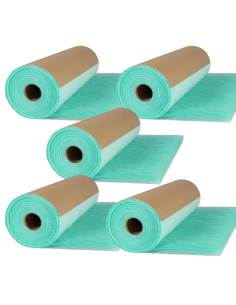 5 X Rollo Filtro Suelos Cabina Paint Stop 1,4X20 Mts