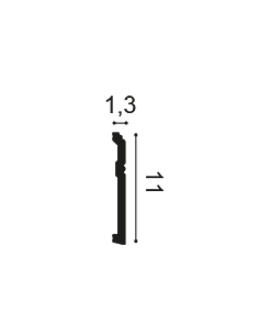 Orac Decor Zócalo 200X11X1,3 Cm Sx105