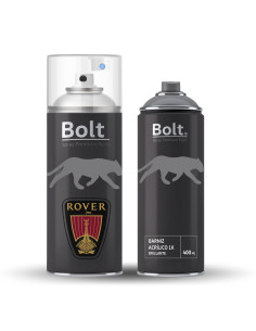 Pack Spray Pintura Bicapa Para Rover Metalizado + Barniz 1K 400Ml