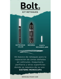 Kit Básico Rotulador Retoques Monocapa Para Fiat Lisos