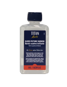 Barniz Cuadros Brillante Oleo Y Acrílico Titan 250 Ml