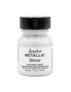 Pintura Cuero Y Polipiel Angelus Metallic Silver 29,5 Ml