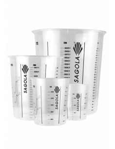 Caja 200 Vasos De Mezcla Medidores Sagola 650 Ml