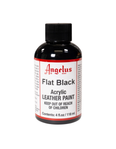 Pintura Cuero Y Polipiel Angelus Flat Black 118 Ml