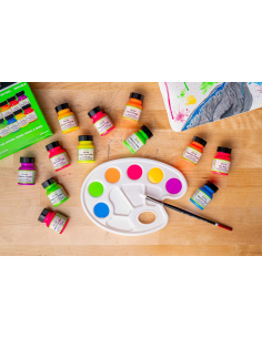 Set Pintura Para Cuero Angelus Neón Kit 12 Colores