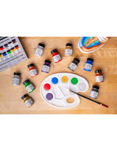 Set Pintura Para Cuero Angelus Metalizados Y Perlados Kit 12 Colores