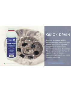Desatascador Químico Quick Drain 1 Lt