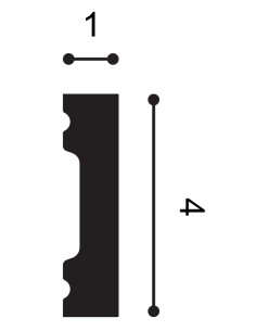 Orac Decor Perfil Multifuncional 200X4X1 Cm Sx162 Ral 9003