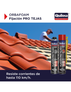 Espuma Tejas Pistola Orbafoam Rojo Teja Quilosa 650 Ml