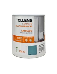 Esmalte Al Agua Multisuperficies Satinado Azul Escandinavo Tollens 750 Ml
