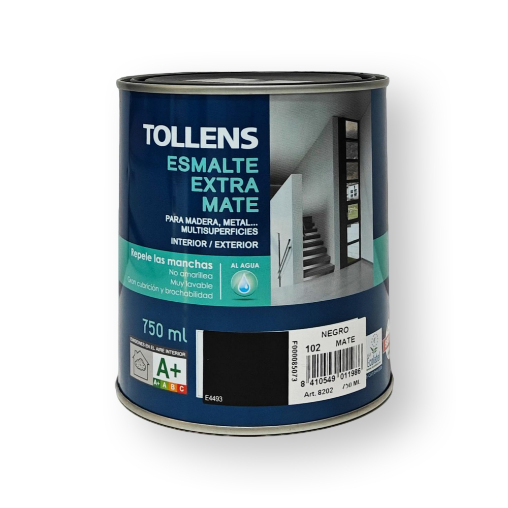 Esmalte Al Agua Extra Mate Tollens 750 Ml
