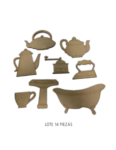 Lote 14 Siluetas Dm Elementos Casa