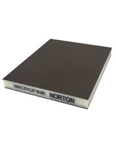 Caja 100 Esponjas Lija Doble Cara Norton Microfina 120X98X12 Mm