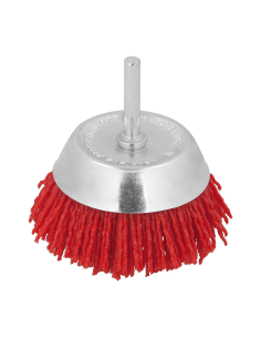 Cepillo Nylon Copa Decapado Madera 75 Mm
