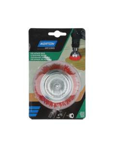 Cepillo Nylon Copa Decapado Madera 75 Mm