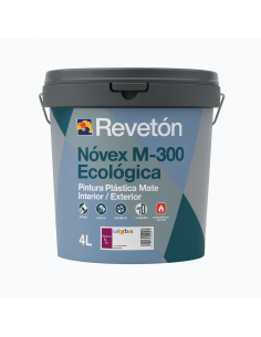Pintura Mate Novex M-300 Ecológica Antimoho Blanco 4 Lt