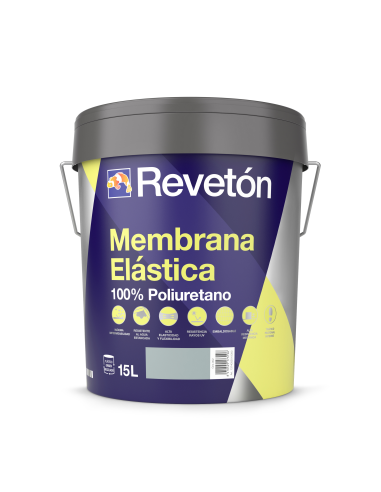 Membrana Elástica 100% Poliuretano Gris 15 Lt