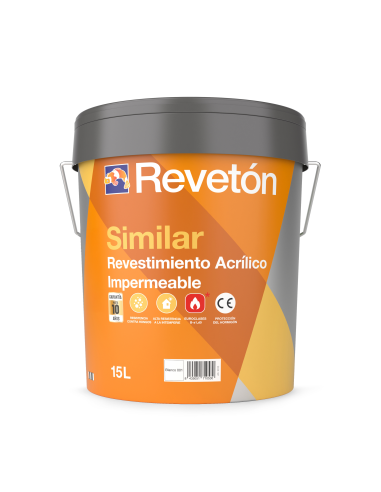 Reveton Similar Rugoso Blanco 15 Lt