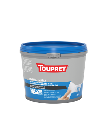 Masilla Lista Al Uso De Secado Rápido Toupret 1 Kg