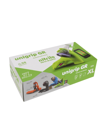 Guantes De Nitrilo Texturizado Unigrip GR 50 Uds.