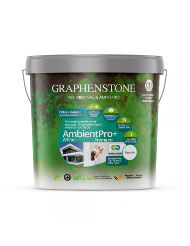 Pintura a la Cal Fotocatalítica Ambient Pro+ Blanco 15 Lt