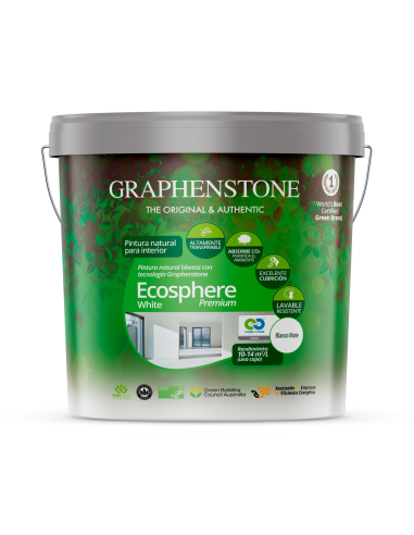 Pintura Interior a la Cal Ecológica Ecosphere Blanco 15 Lt