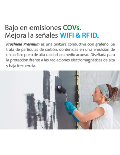 Pintura Conductiva de Apantallamiento Proshield Negro Mate 1 Lt