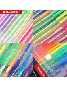 SET 100 Bolígrafos de Gel y Purpurina Starkson
