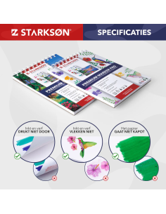 Set 2 Cuadernos para Rotuladores, Pintura y Lázpices  A5 Starkson
