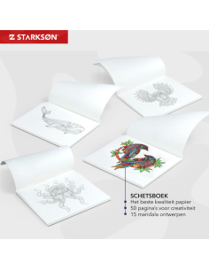 SET 76 Piezas con 72 Lápices de Colores y Accesorios Starkson