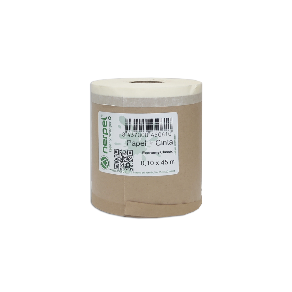 Rollo De Papel Con Cinta Nerpel 10 cm x 45 mts