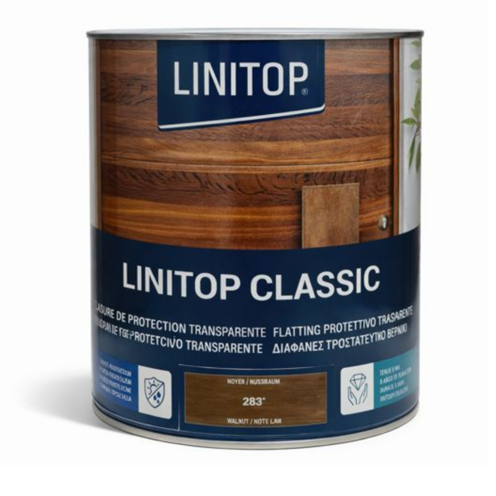 Linitop Lasur Al Disolvente Semi-Mate Classic Nogal 283 2,5 Lt