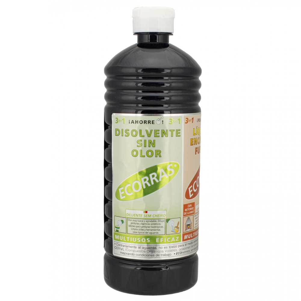 Ecorras 3 en 1 Disolvente - Desengrasante- Enciende fuegos Dispistol 750 Ml