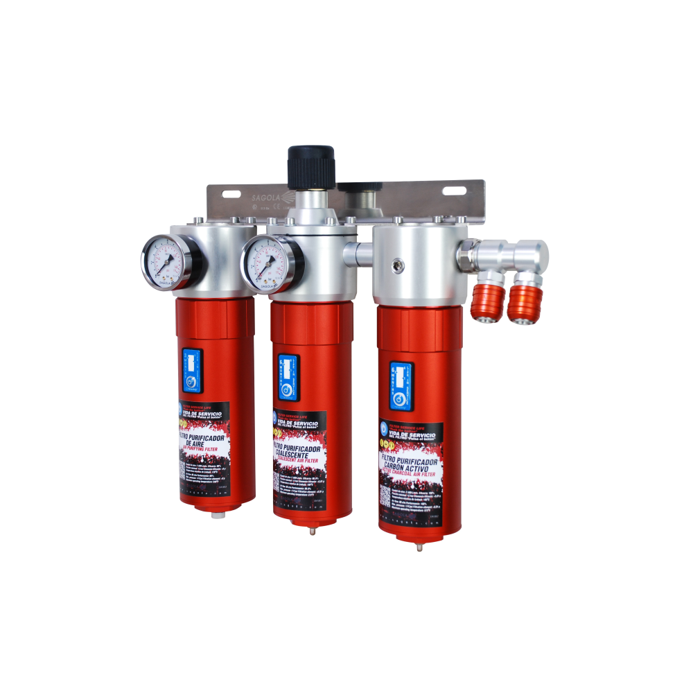 Filtro Purificador - Regulador Aire 3 Etapas 5300X Sagola