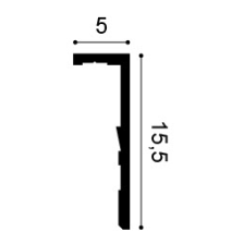 Orac Decor Cornisa 260X15,5x5 Cm Cx217-2600 Ledge